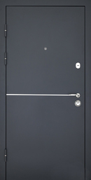 Ușa de exterior din metal UNICA Grey (860x2040, 960x2040 mm)