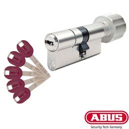 Цилиндр дверной ABUS (Германия) Bravus 3500 MX Magnet, 5 ключей|95 мм|(Т35х60) (35х60Т) Ключ-Тумблер, Ni