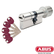 Цилиндр дверной ABUS (Германия) Bravus 3500 MX Magnet, 5 ключей 85 мм (T30х55) (30x55Т) Ключ-Тумблер, Ni