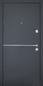 Ușa de exterior din metal UNICA Grey (860x2040, 960x2040 mm)