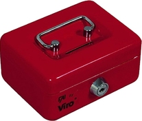 Caseta de valori Cashbox VIRO (Italia) 5273 Red (60x125x95 mm) cu fanța