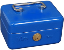 Caseta de valori Cashbox VIRO (Italia) 4282 Blue (90x250x180 mm)