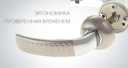 Set de mânere pentru uși exterior CRIT (Rusia) 6690 Nichel