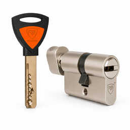 Cilindru D7R RB-LOCKS 100 mm (T50х50) Nichel  Сheie-Buton