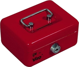 Caseta de valori Cashbox VIRO (Italia) 5273 Red (60x125x95 mm) cu fanța