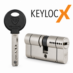 RB-LOCKS Cilindru KEYLOCX 80 mm (40х40) Nichel  Сheie-Сheie
