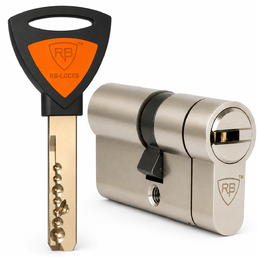 RB-LOCKS  Cilindru D7R  90 mm (40х50 mm) Nichel  Сheie-Сheie